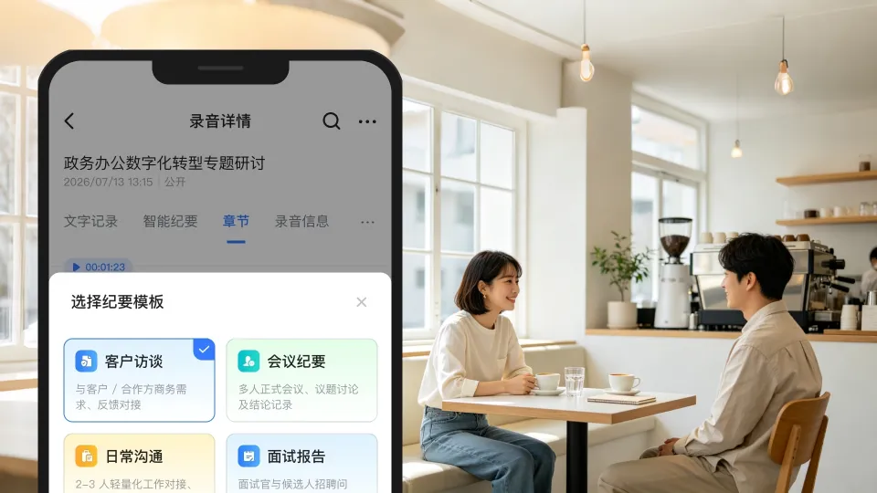 智能纪要 · 8 种模板