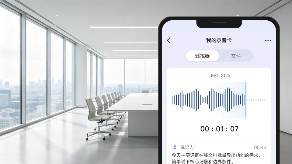 实时转写 · 发言人分离